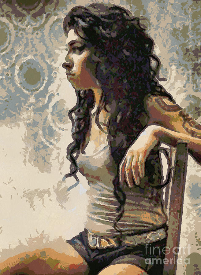 Amy Winehouse Digital Art by Paulette B Wright
