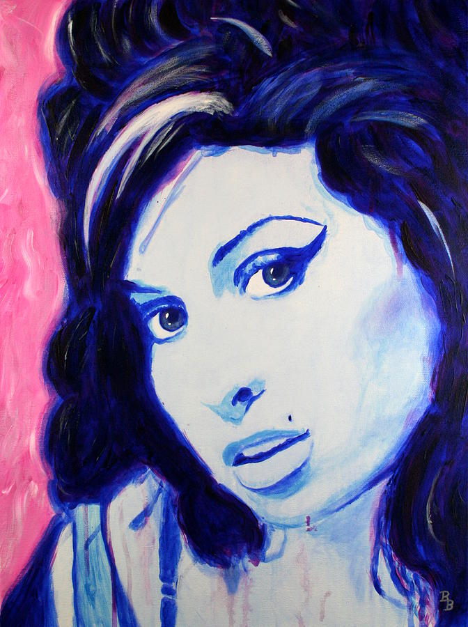 Amy Winehouse Pop Art Painting by Bob Baker Amy Winehouse Pop Art Painting by Bob Baker