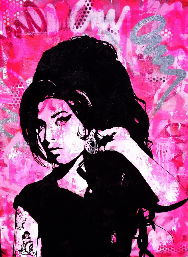 Amy Winehouse Painting - Amy Winehouse by Rotten Punk