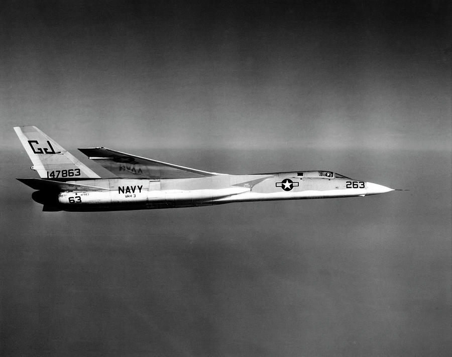 An A3j Vigilante Aircraft In Flight Photograph by Stocktrek Images ...