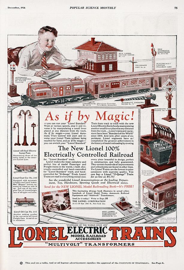 An Advertisement For The New Lionel Drawing by Mary Evans Picture Library