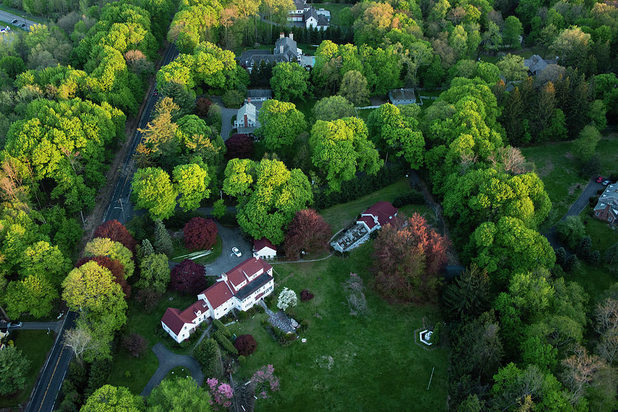 An Aerial View Of Suburbian Luxury Photograph by Michael H