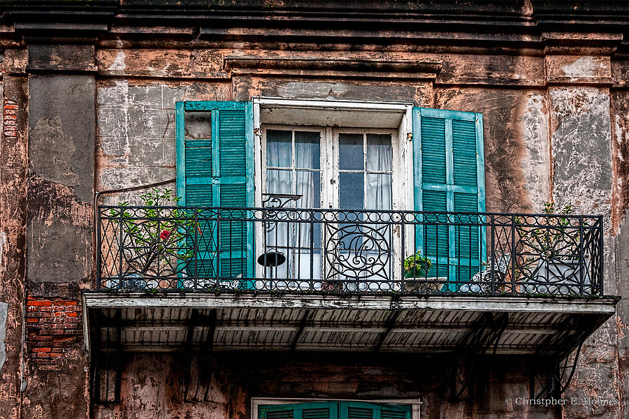 An Aged Balcony Photograph by Christopher Holmes