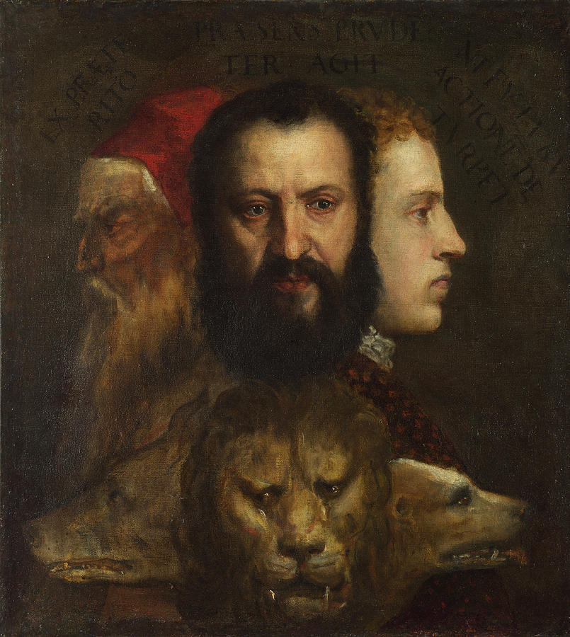 An Allegory of Prudence Painting by Titian and Workshop