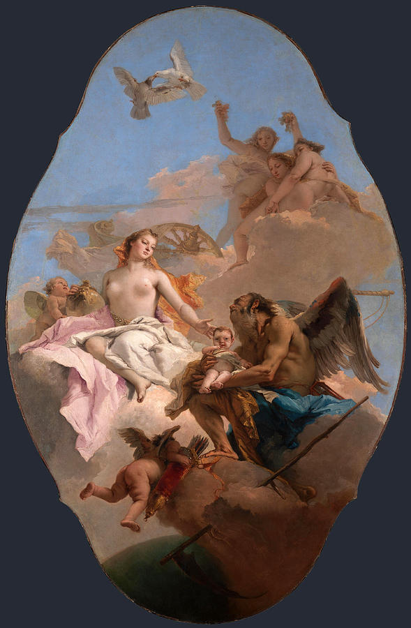 An Allegory with Venus and Time Painting by Giovanni Battista Tiepolo