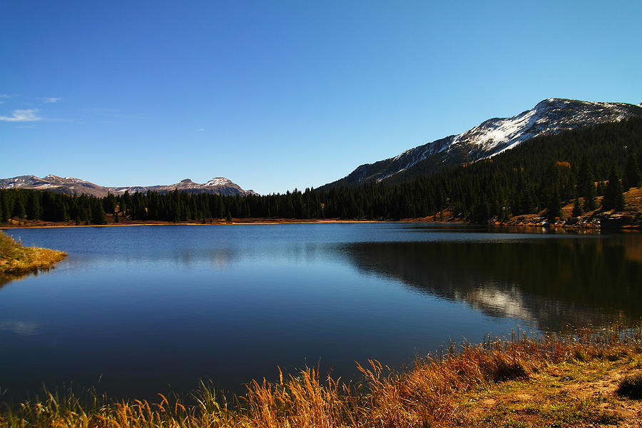 Mountain Photograph - An Alpine Lake In Colorado by Jeff Swan