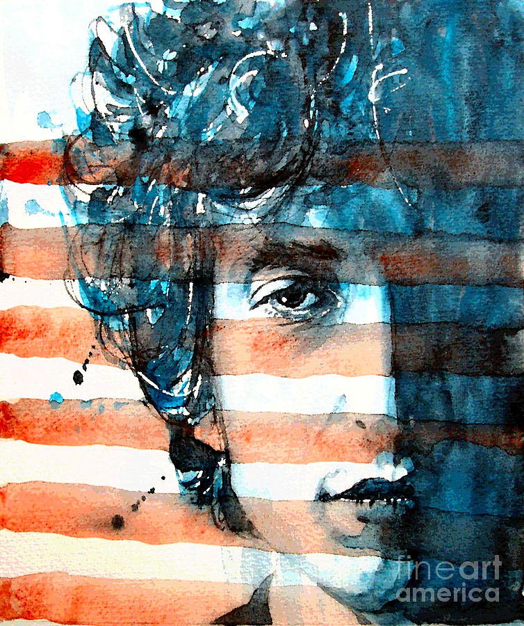 Bob Dylan Painting - An American icon by Paul Lovering Bob Dylan Painting - An American icon by Paul Lovering