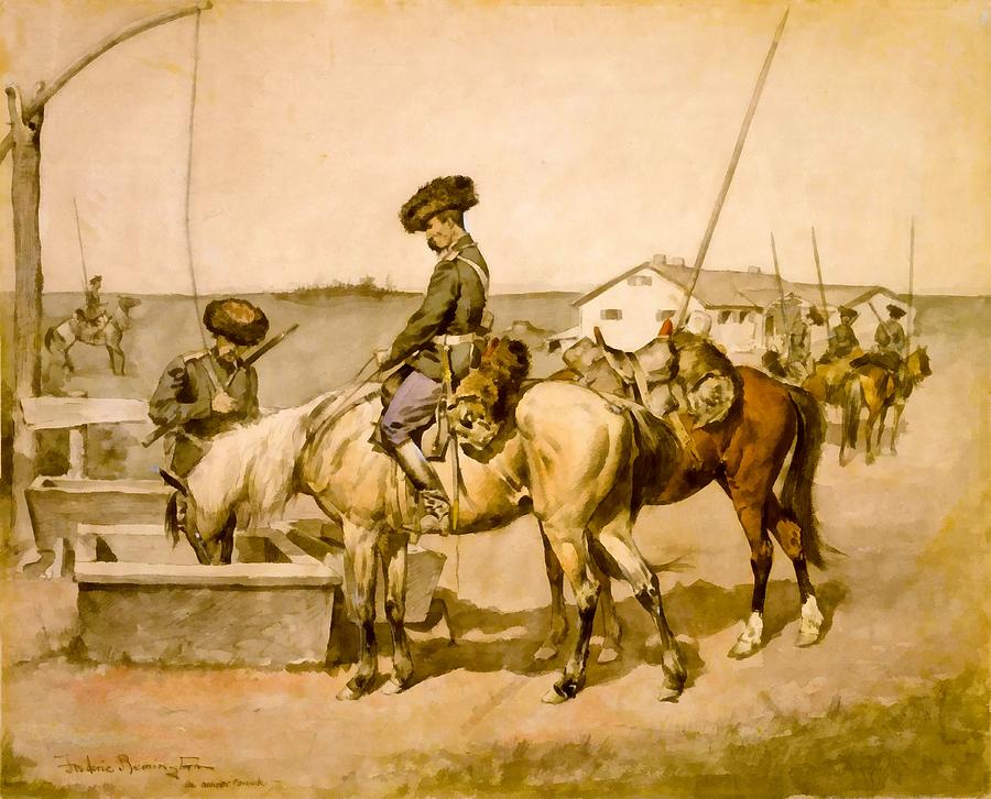 An Amoor Cossack Digital Art by Frederic Remington
