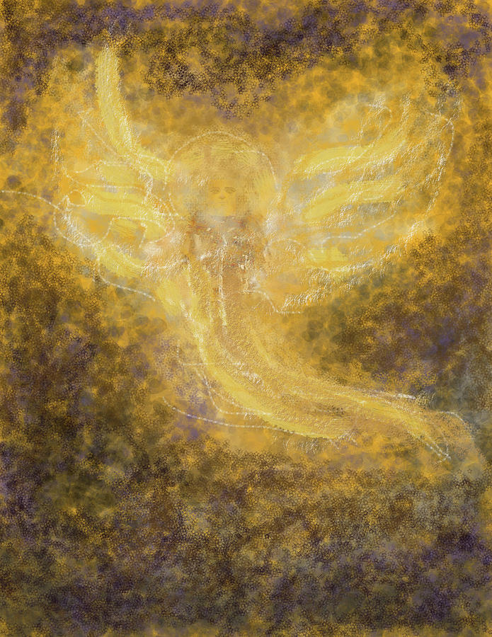 Angel Painting - An Angel I Know by Anne Cameron Cutri