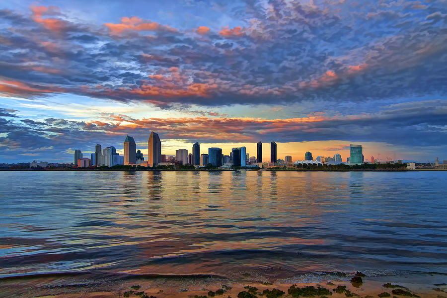 An Animated San Diego Skyline Photograph by Mark Whitt