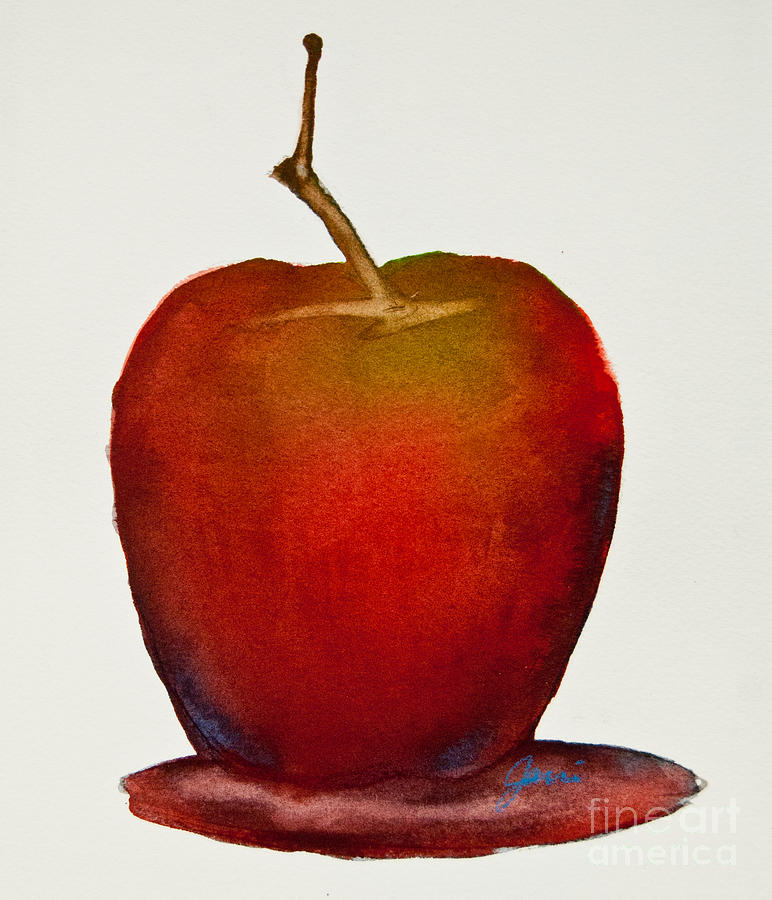 An Apple A Day Painting by Jani Freimann