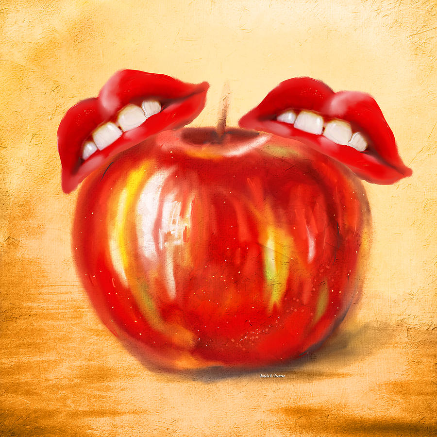 An Apple A Day Keeps The Dentist Away Painting
