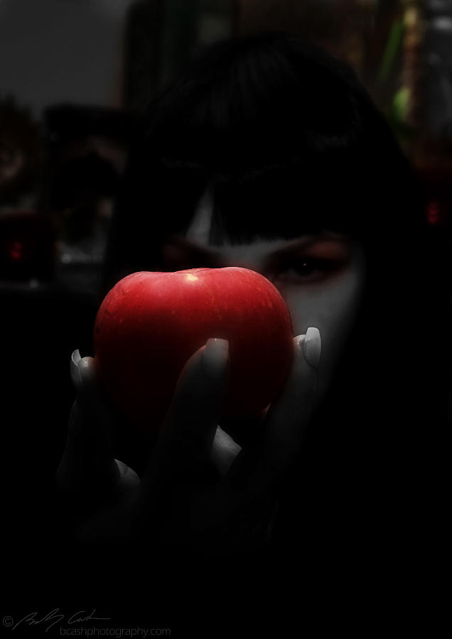 An apple a day mono Photograph by B Cash