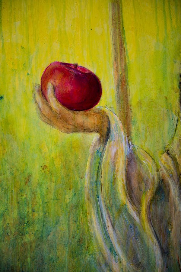 Apple Painting - An Apple For U by Nik Helbig