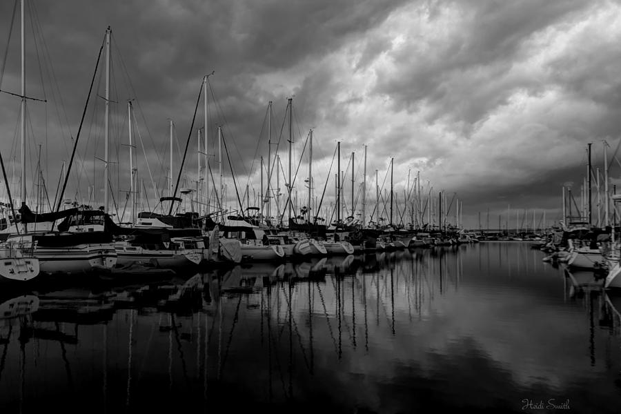 An Approaching Storm - Black And White Photograph by Heidi Smith