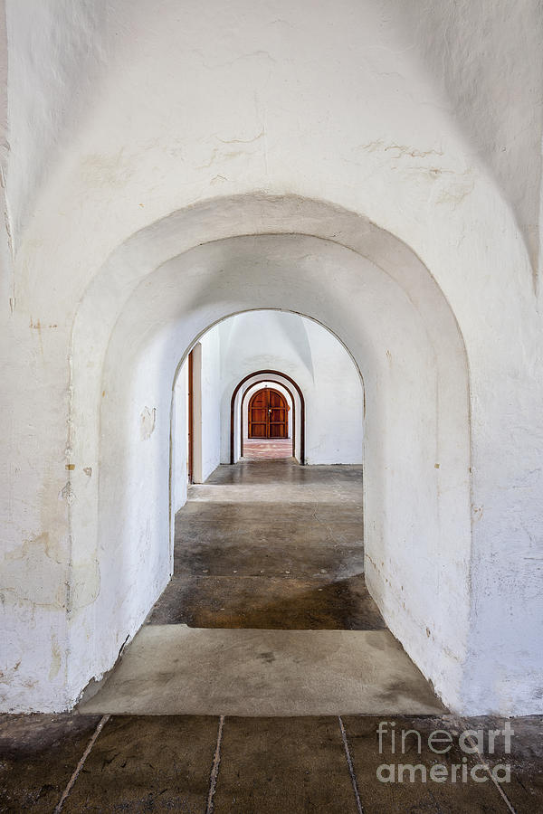 An Arched Hallway Inside Castillo San Cristobal Fort Photograph by Bryan Mullennix