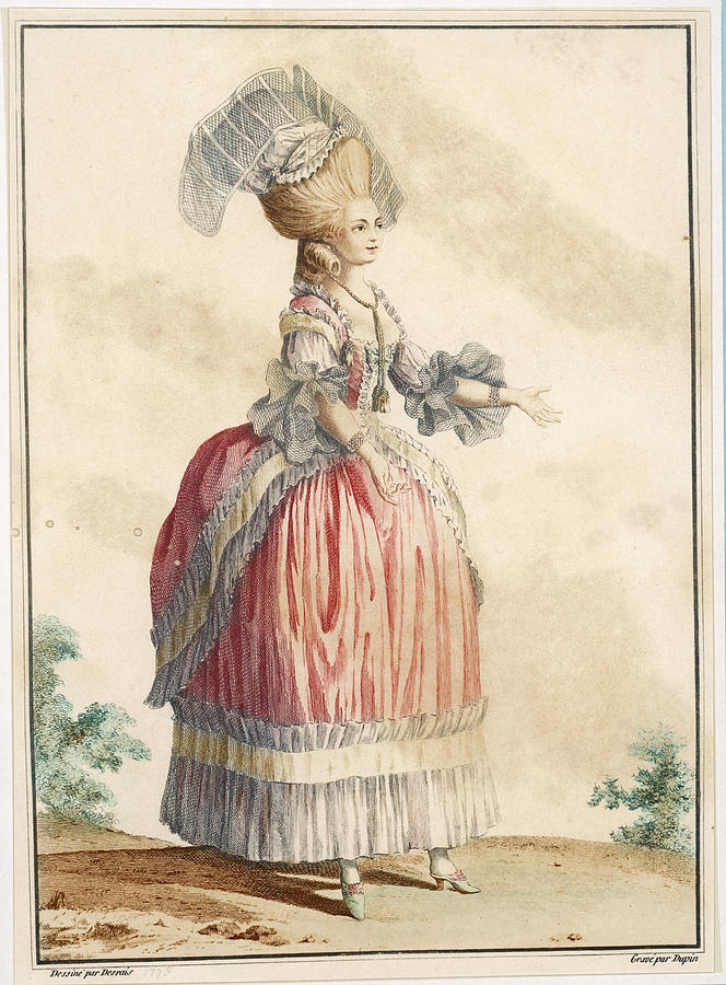 An Aristocrat In A Fashionably Drawing by Mary Evans Picture Library