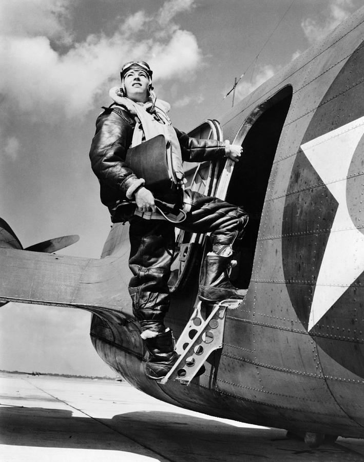 An Army Air Force Navigator Photograph by Underwood Archives