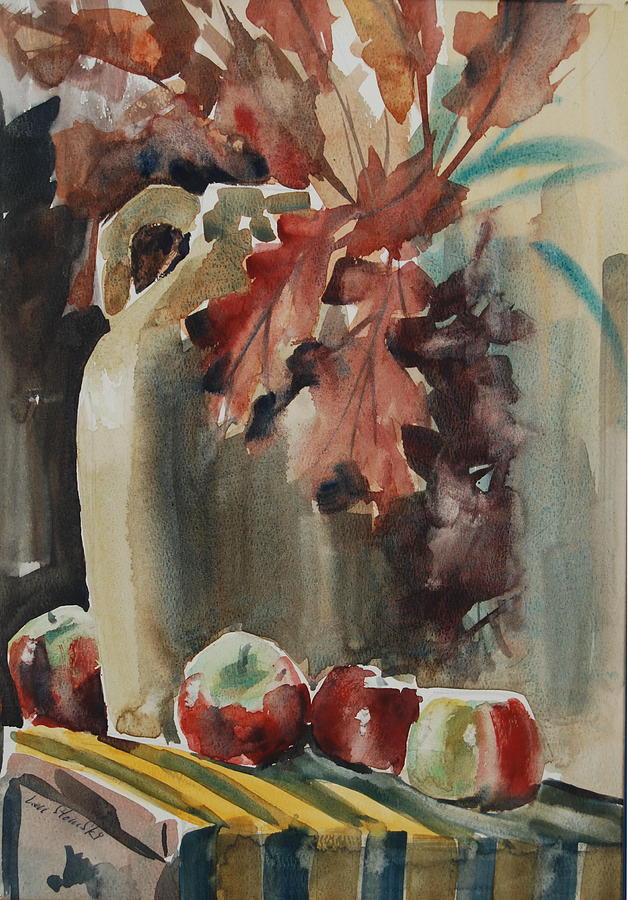An Autumn Afternoon In The Studio Painting by Len Stomski