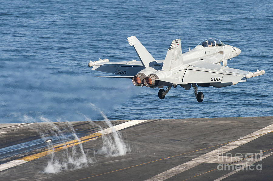 An Ea-18g Growler Launches Photograph by Stocktrek Images