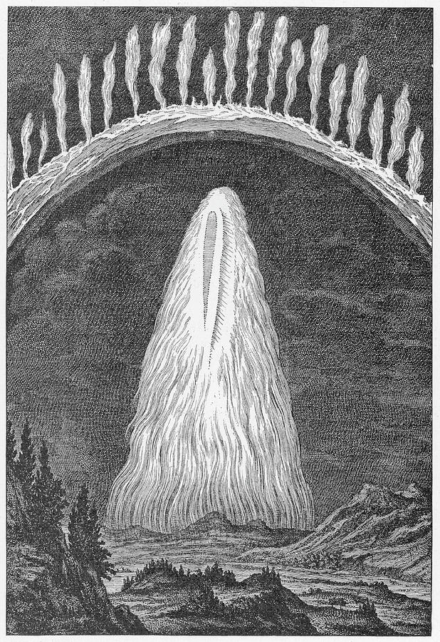 Aurora Drawing - An Early Sighting Of The  Aurora by Mary Evans Picture Library