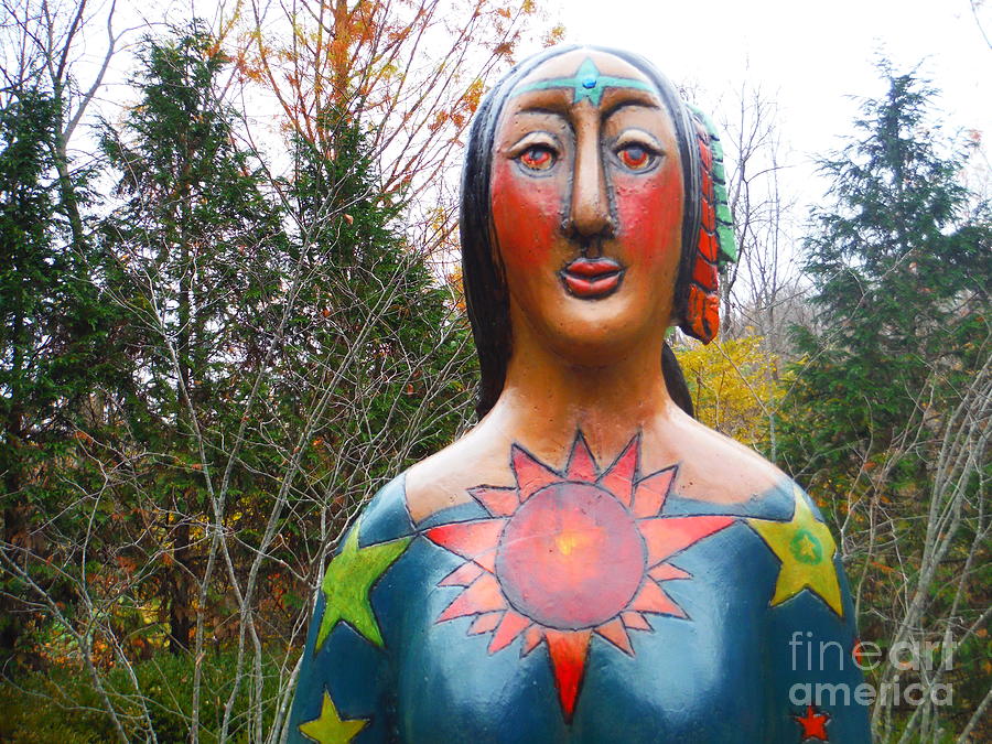 An Earth Mother In A Garden Photograph by Paddy Shaffer