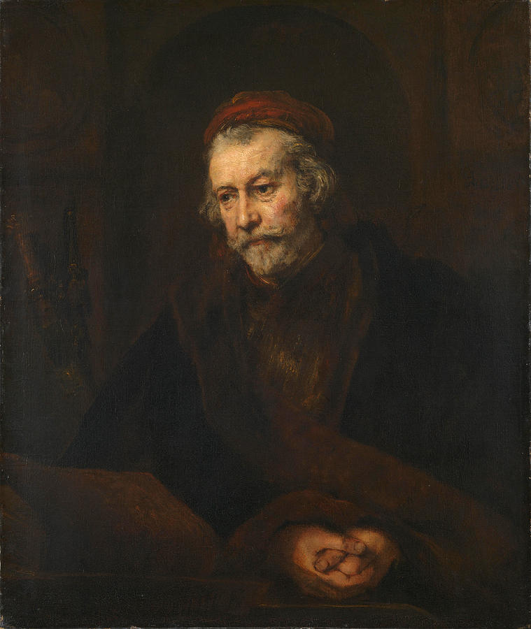 An Elderly Man as Saint Paul Painting by Rembrandt