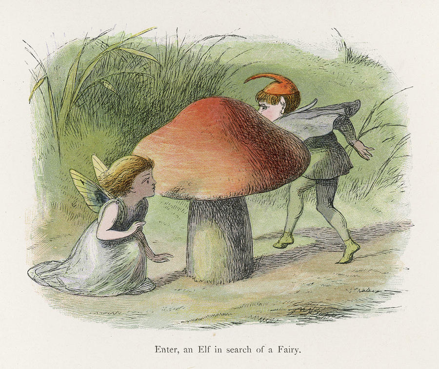 An Elf-fairy Romance (picture 1 Of 3) Drawing by Mary Evans Picture ...