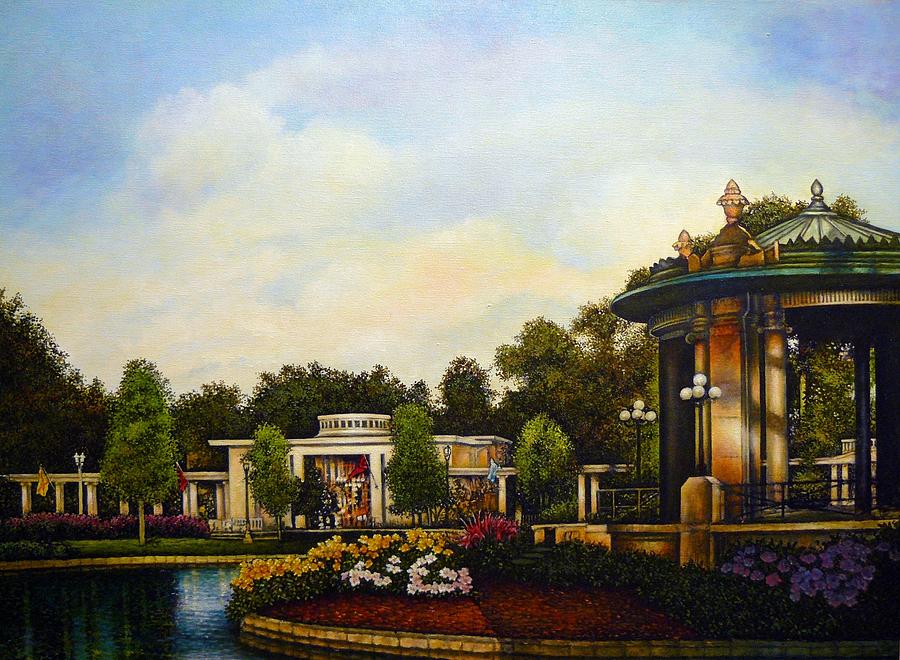 An Evening at the Muny Painting by Michael Frank