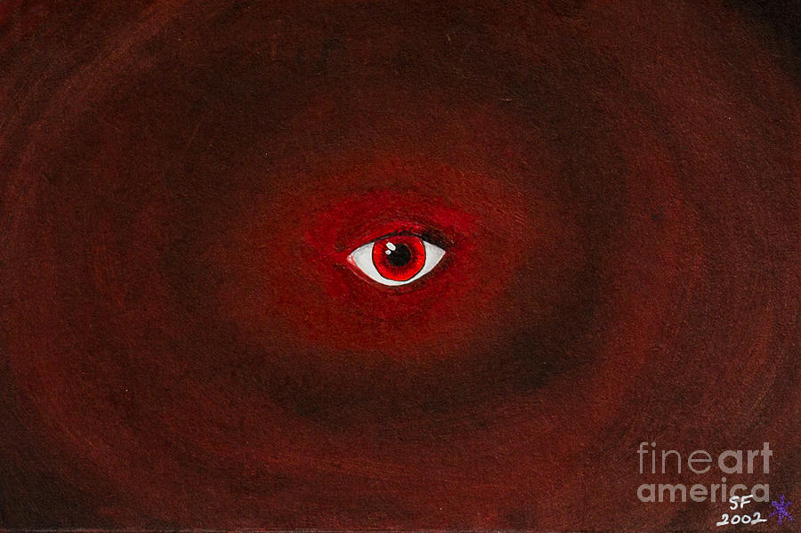 An eye is upon you Painting by Stefanie Forck