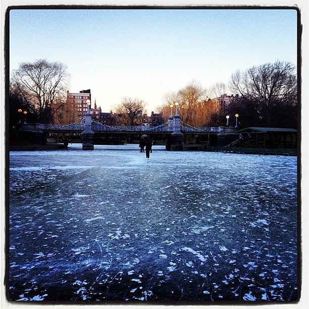 Winter Photograph - An Icy Winter. #winter #boston #water by J Amadei