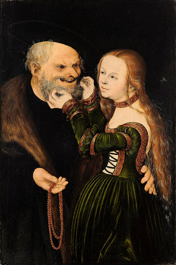 An ill-matched Pair Painting by Lucas Cranach the Elder