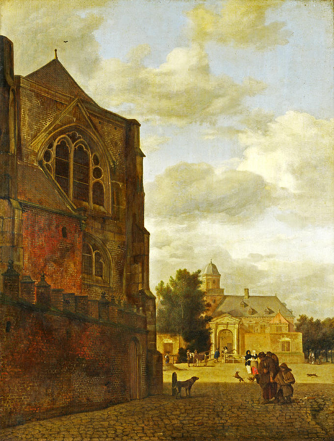 An Imaginary View of Nijenrode Castle Painting by Jan van der Heyden