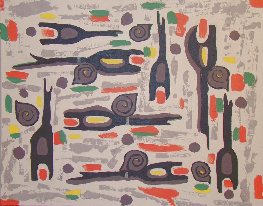Abstract Painting - An Impression Of Nature by Olivia M Dickerson Abstract Painting - An Impression Of Nature by Olivia M Dickerson