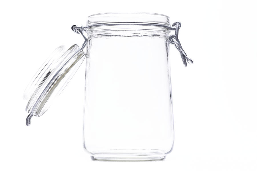 An isolated jar with an open lid Photograph by Macroworld