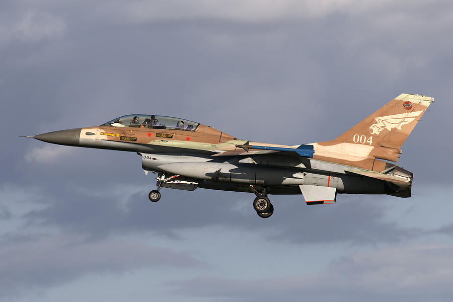 An Israeli Air Force F-16b Netz Photograph by Daniele Faccioli - Pixels