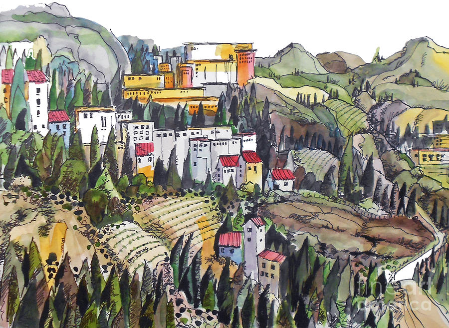 An Italian Countryside Painting by Terry Banderas