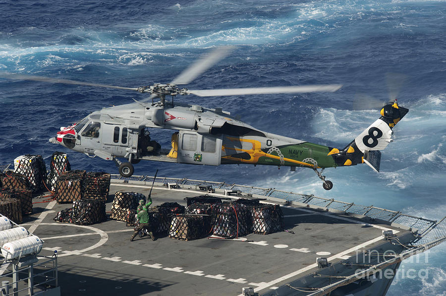 Transportation Photograph - An Mh-60s Sea Hawk Helicopter Picks by Stocktrek Images