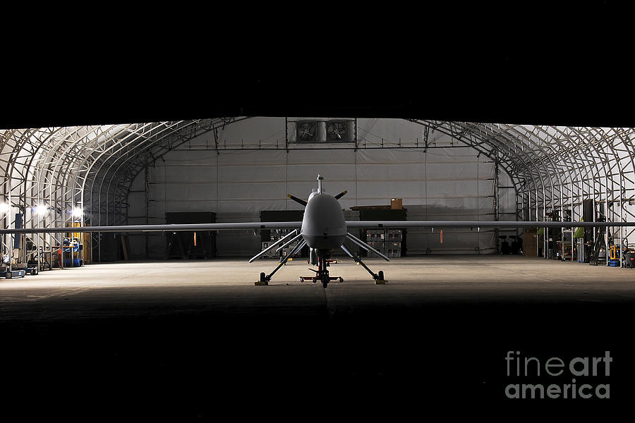 An Mq-1c Sky Warrior Uav Parked Photograph by Stocktrek Images