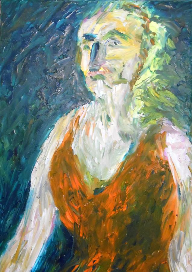 An Obfuscated Blond Painting by Esther Newman-Cohen