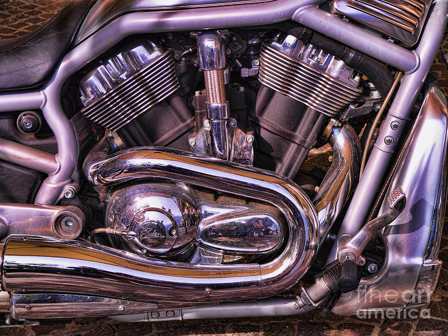 Harley engine An object of desire Photograph by Brenda Kean