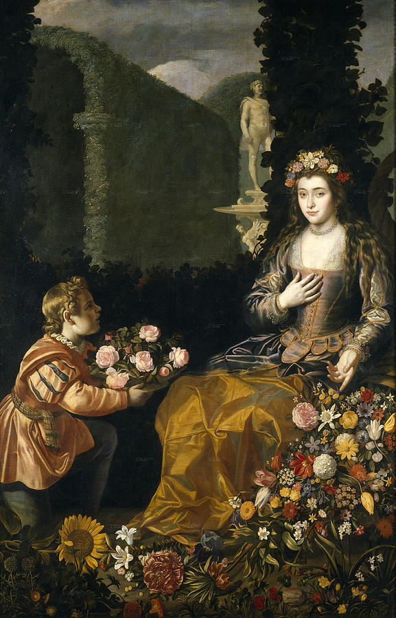 An Offering to Flora Painting by Juan van der Hamen y Leon