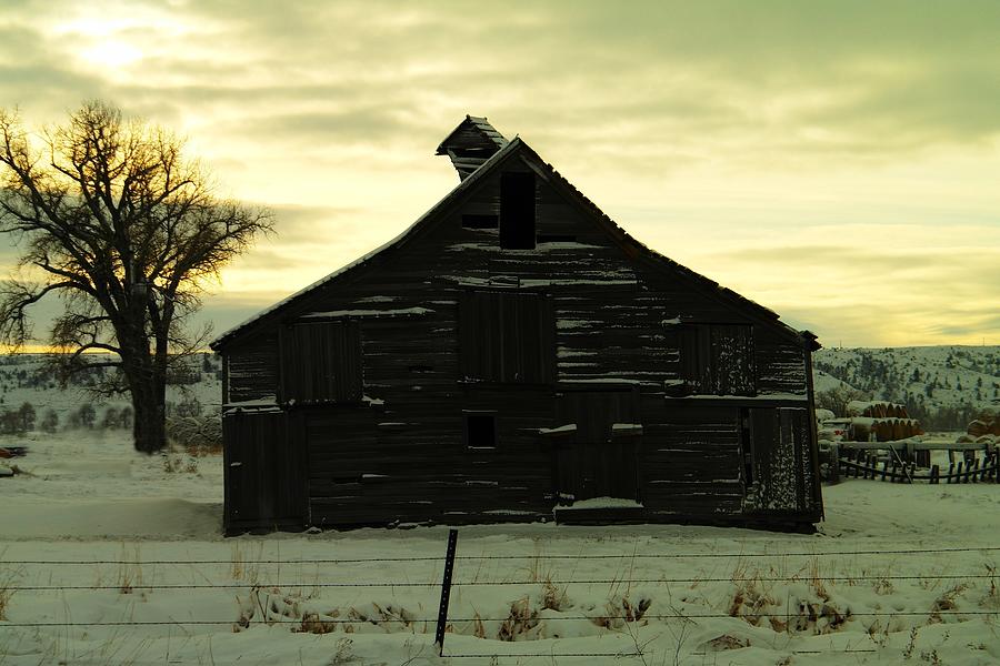 An Old Barn Beginning To Lean Photograph