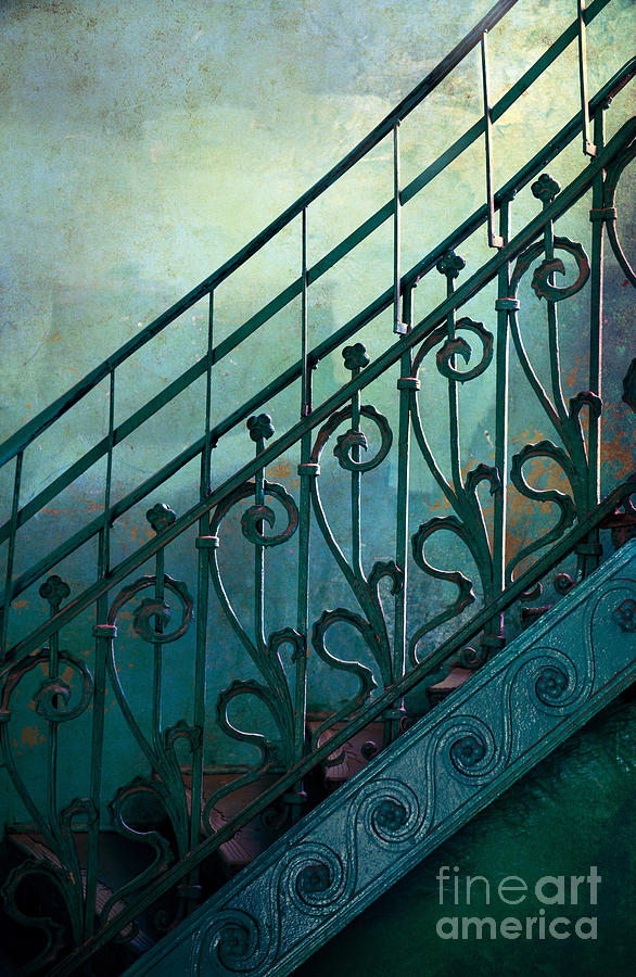 An old decorated metal handrail Photograph by Jaroslaw Blaminsky
