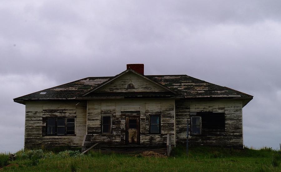 An Old Montana School House Photograph