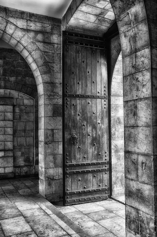 An Open Door  BW Photograph by Mark Fuller