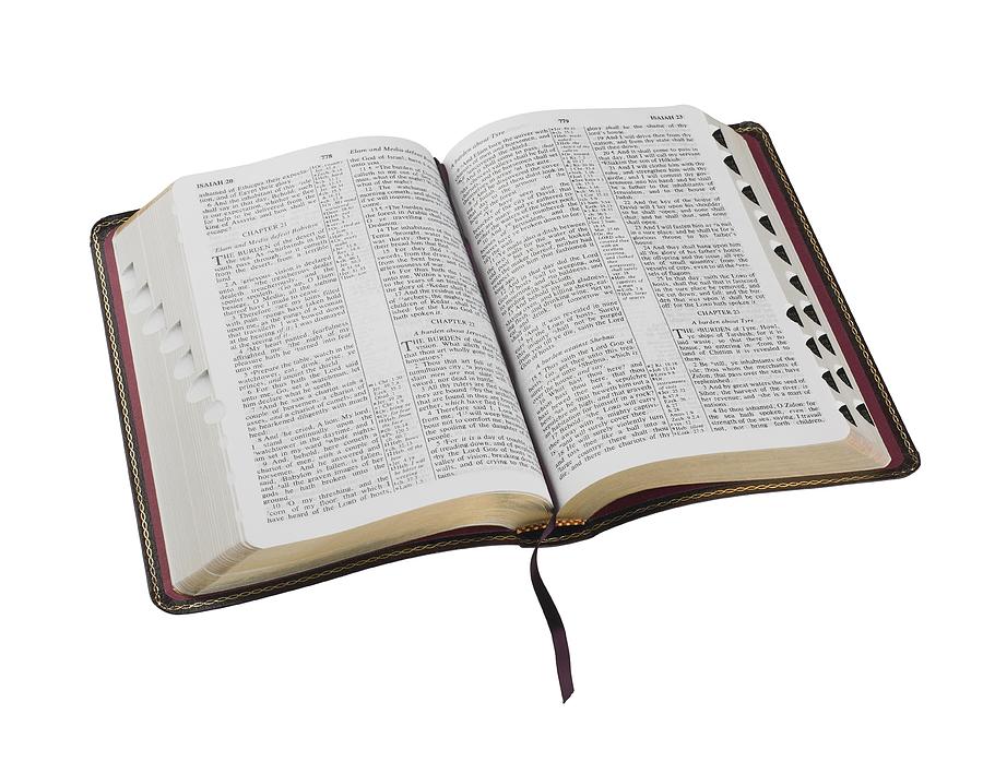 An open Holy Bible Photograph by Tetra Images
