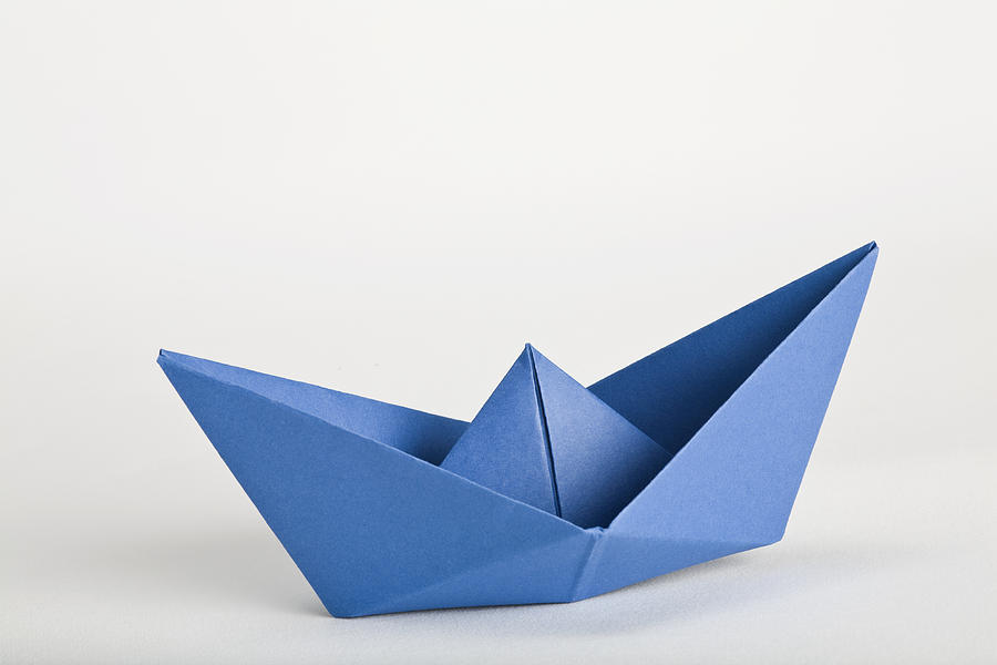 An origami boat Photograph by Iris Friedrich