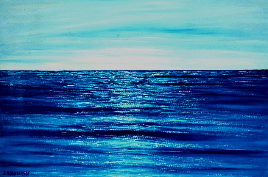 Nature Painting - An other blue day by Dimitra Papageorgiou