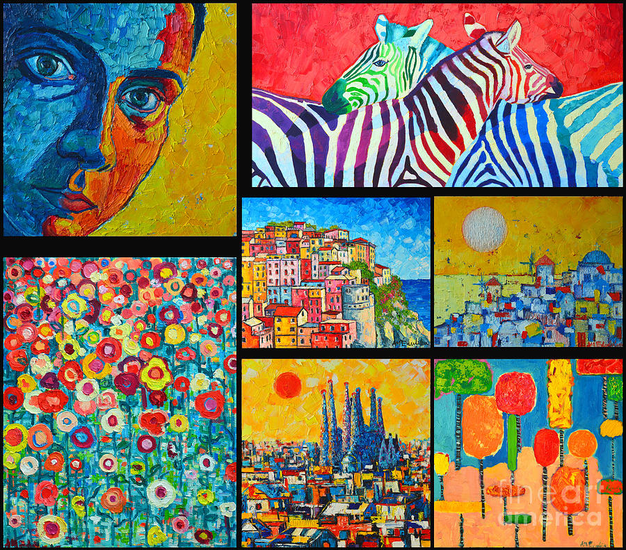 Ana Maria Edulescu Art Collage Painting by Ana Maria Edulescu